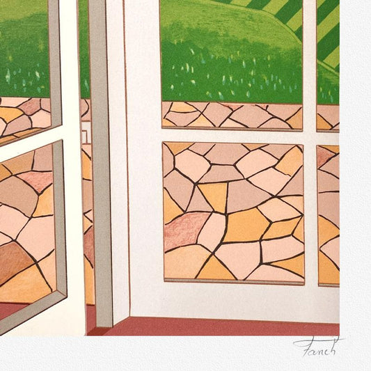 Fanch Ledan, "Palm Springs" Limited Edition Lithograph, HC Numbered and Hand Signed with Letter of Authenticity