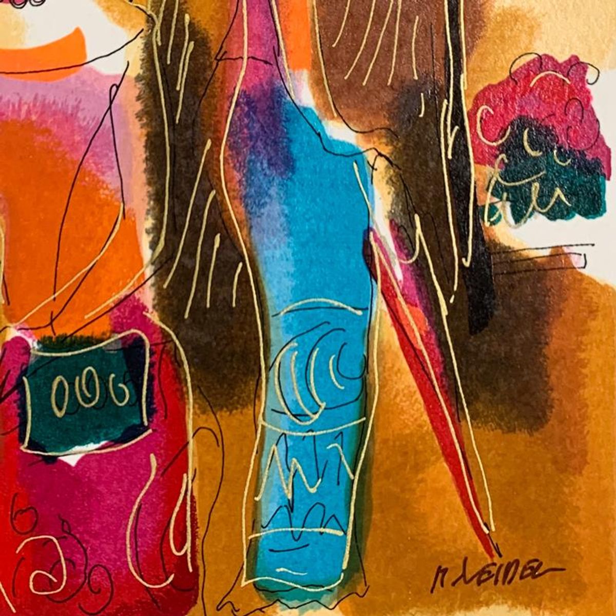 Moshe Leider, Hand Signed Limited Edition Serigraph on Paper with Letter of Authenticity.