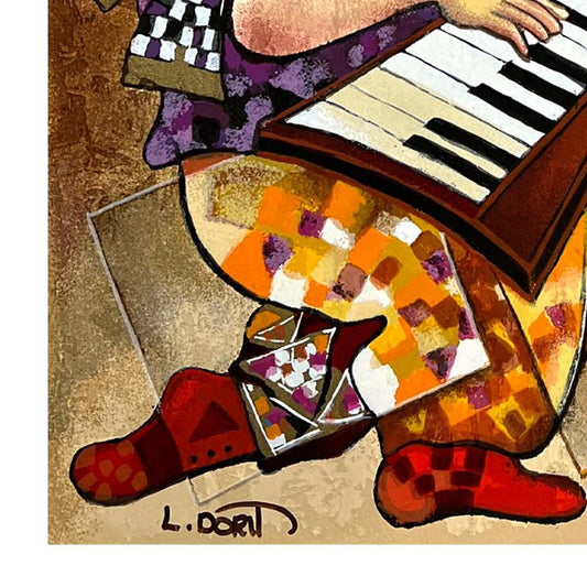 Dorit Levi, "Ensemble" Limited Edition Serigraph, Hand Signed and Numbered with Letter of Authenticity.