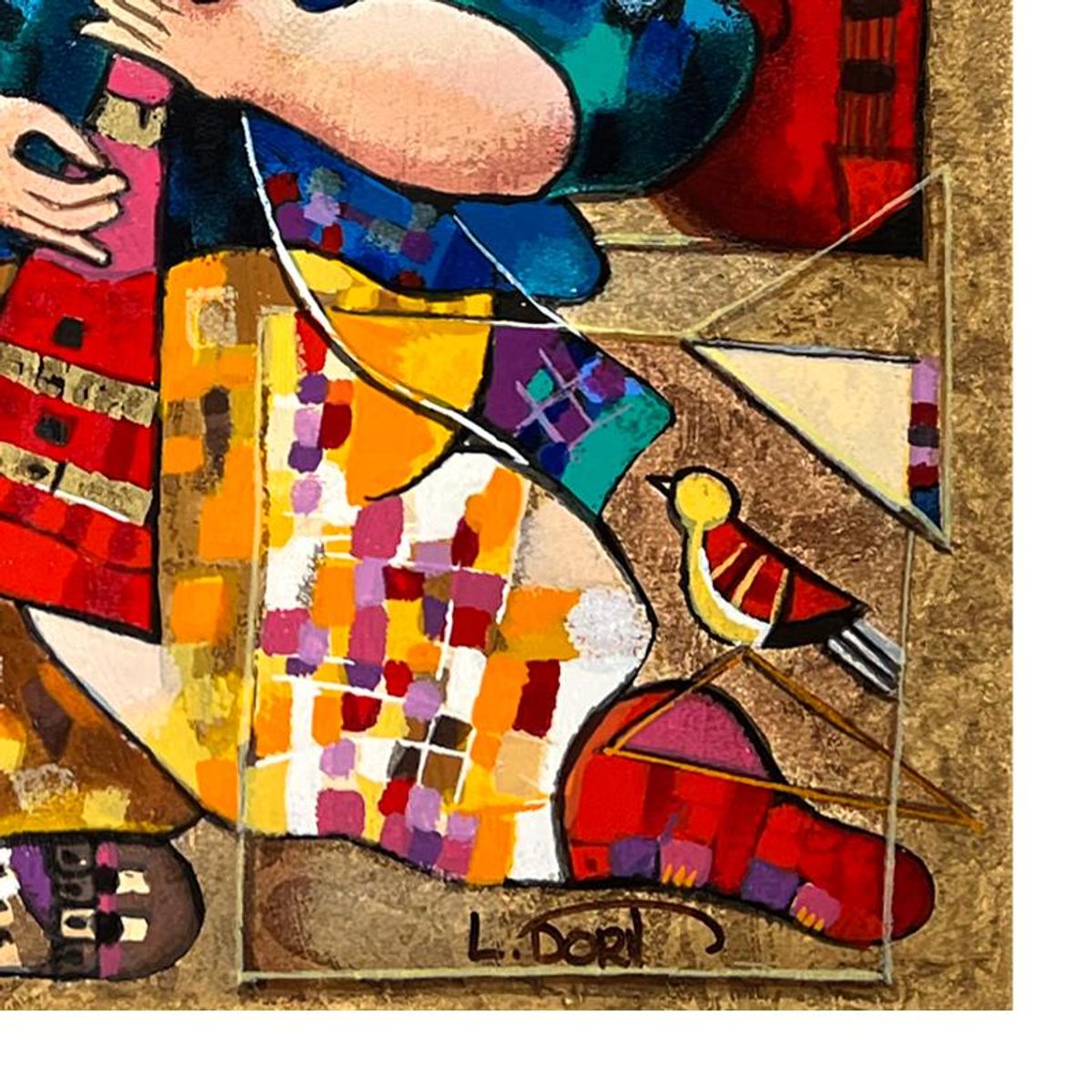 Dorit Levi, "Jazz Dancers" Limited Edition Serigraph, Hand Signed and Numbered with Letter of Authenticity.