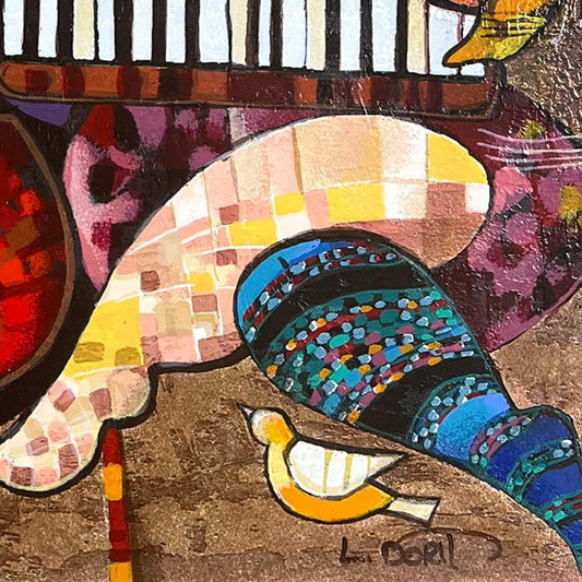 Dorit Levi, "Folklore" Limited Edition Serigraph, Hand Signed and Numbered with Letter of Authenticity.