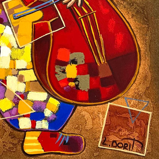 Dorit Levi, "Joyful Evening" Limited Edition Serigraph, Hand Signed and Numbered with Letter of Authenticity.