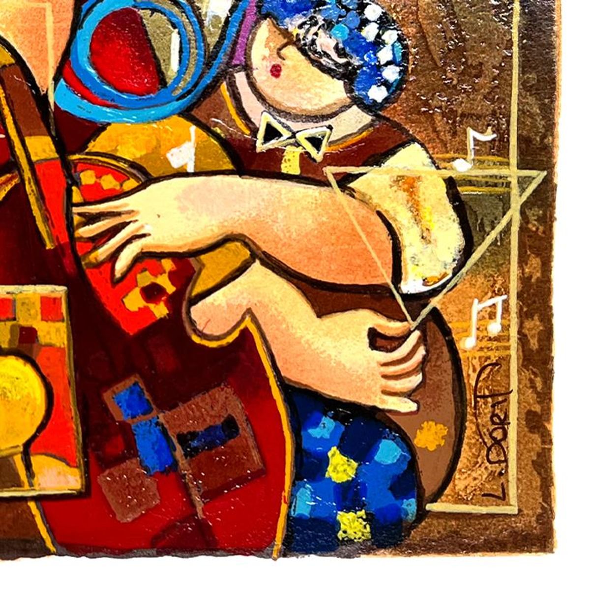 Dorit Levi, "Salsa Fun" Limited Edition Serigraph, Hand Signed and Numbered with Letter of Authenticity.