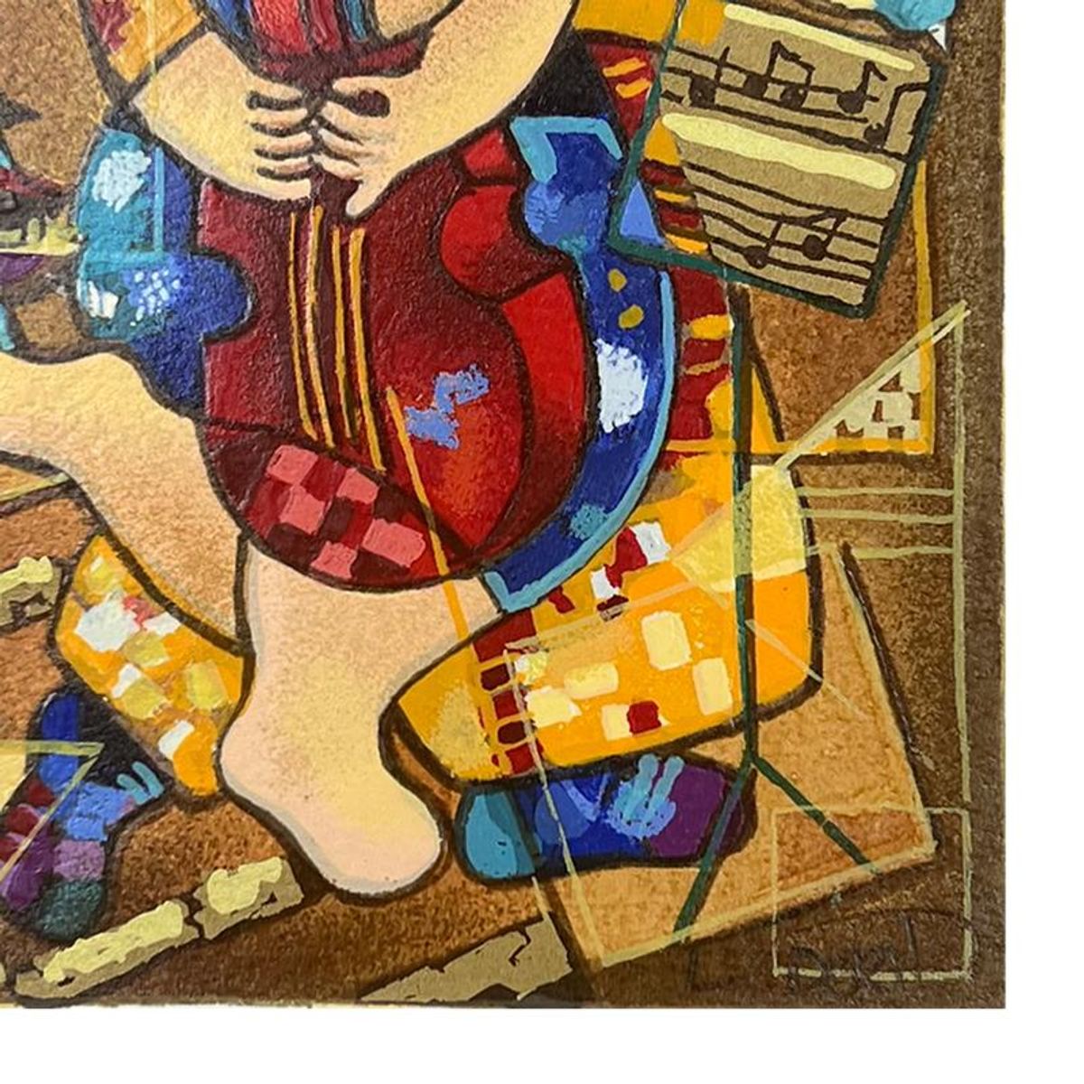 Dorit Levi, "Our Strings Attached" Limited Edition Serigraph, Numbered and Hand Signed with Letter of Authenticity.