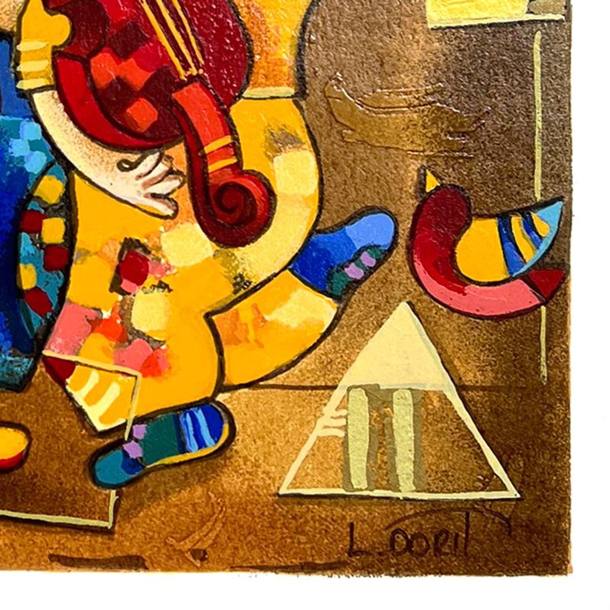 Dorit Levi, "Salsa Boogie" Limited Edition Serigraph, Numbered and Hand Signed with Letter of Authenticity.