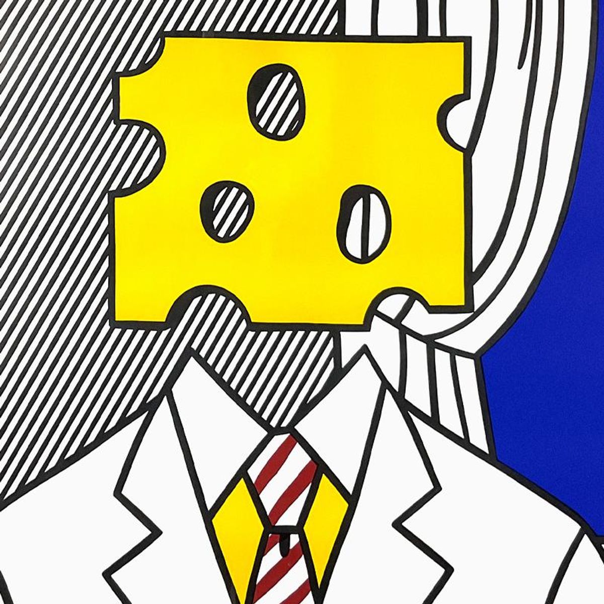 Roy Lichtenstein (1923-1997), Framed Lithograph from 1978 (34" x 41.5") with Letter of Authenticity.