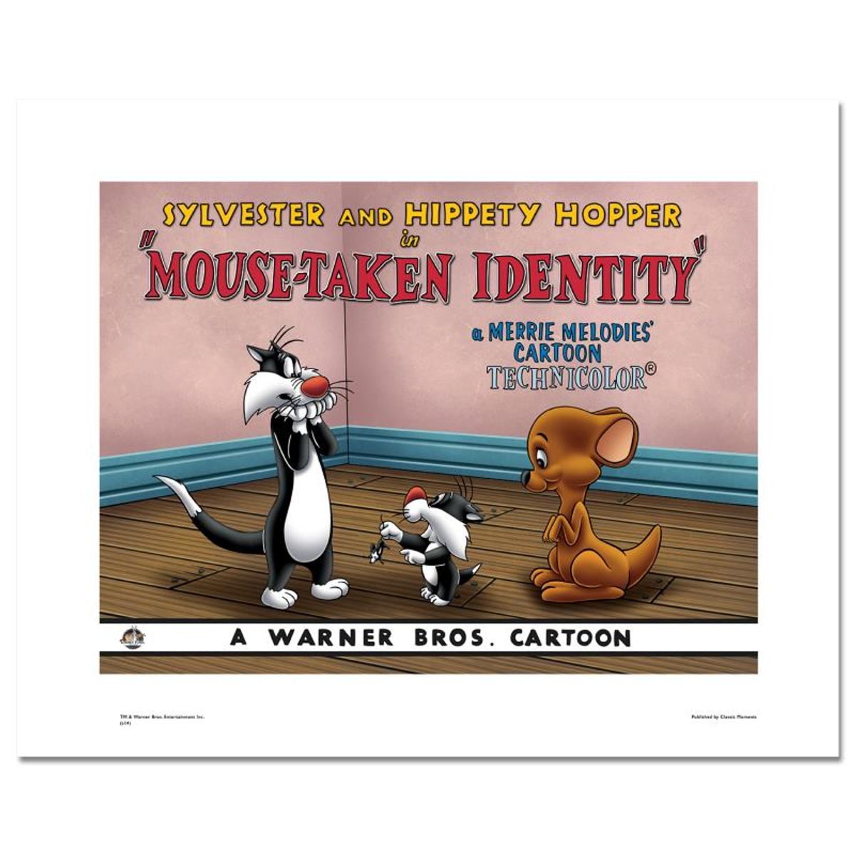 Mouse-Taken Identity Limited Edition Giclee from Warner Bros., Numbered with Hologram Seal and Certificate of Authenticity.