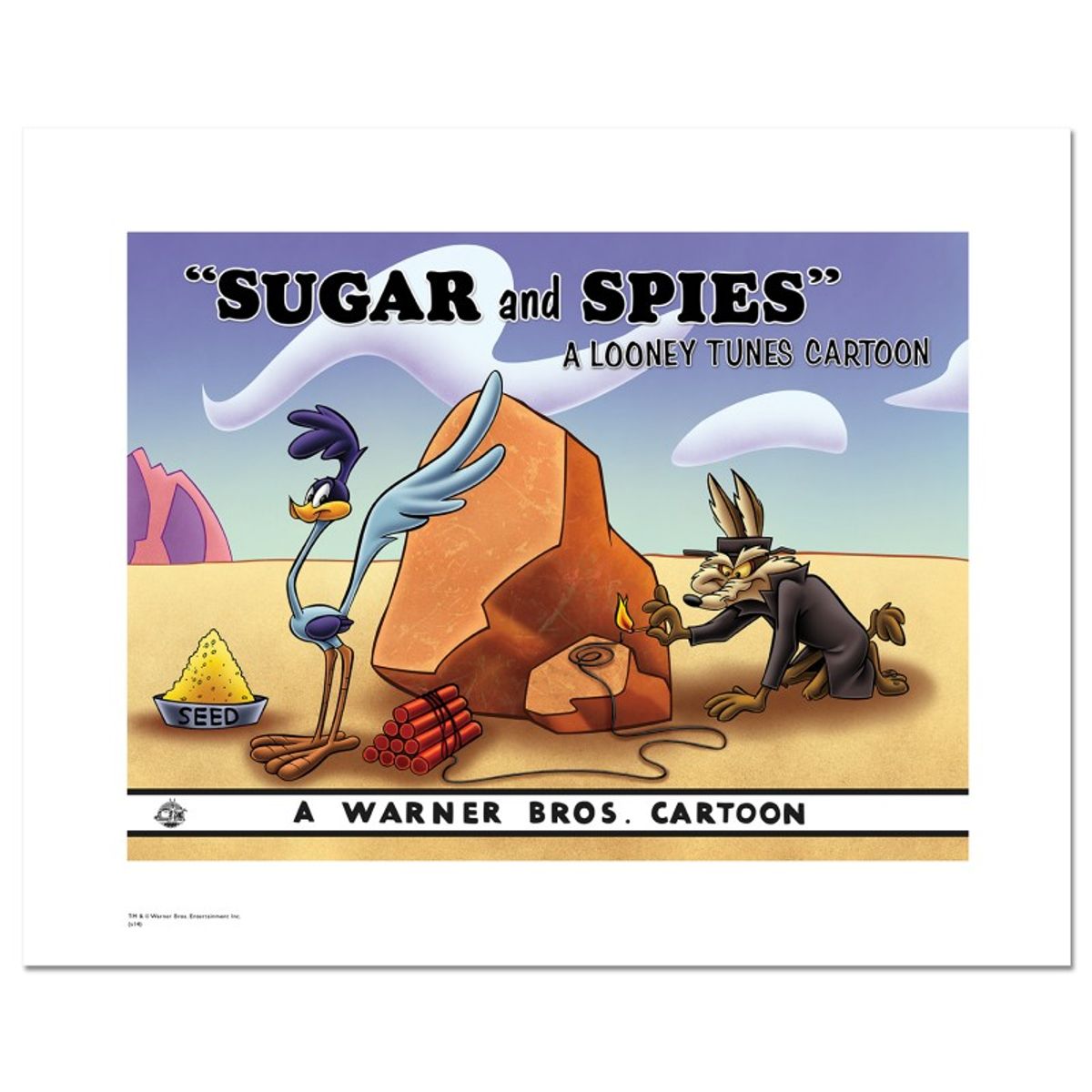 Sugar and Spies Limited Edition Giclee from Warner Bros., Numbered with Hologram Seal and Certificate of Authenticity.