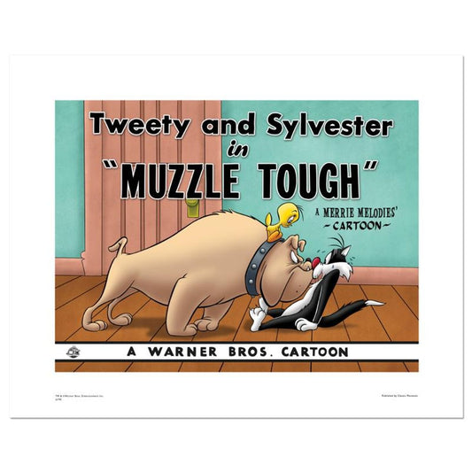 Muzzle Tough Numbered Limited Edition Giclee from Warner Bros. with Certificate of Authenticity.