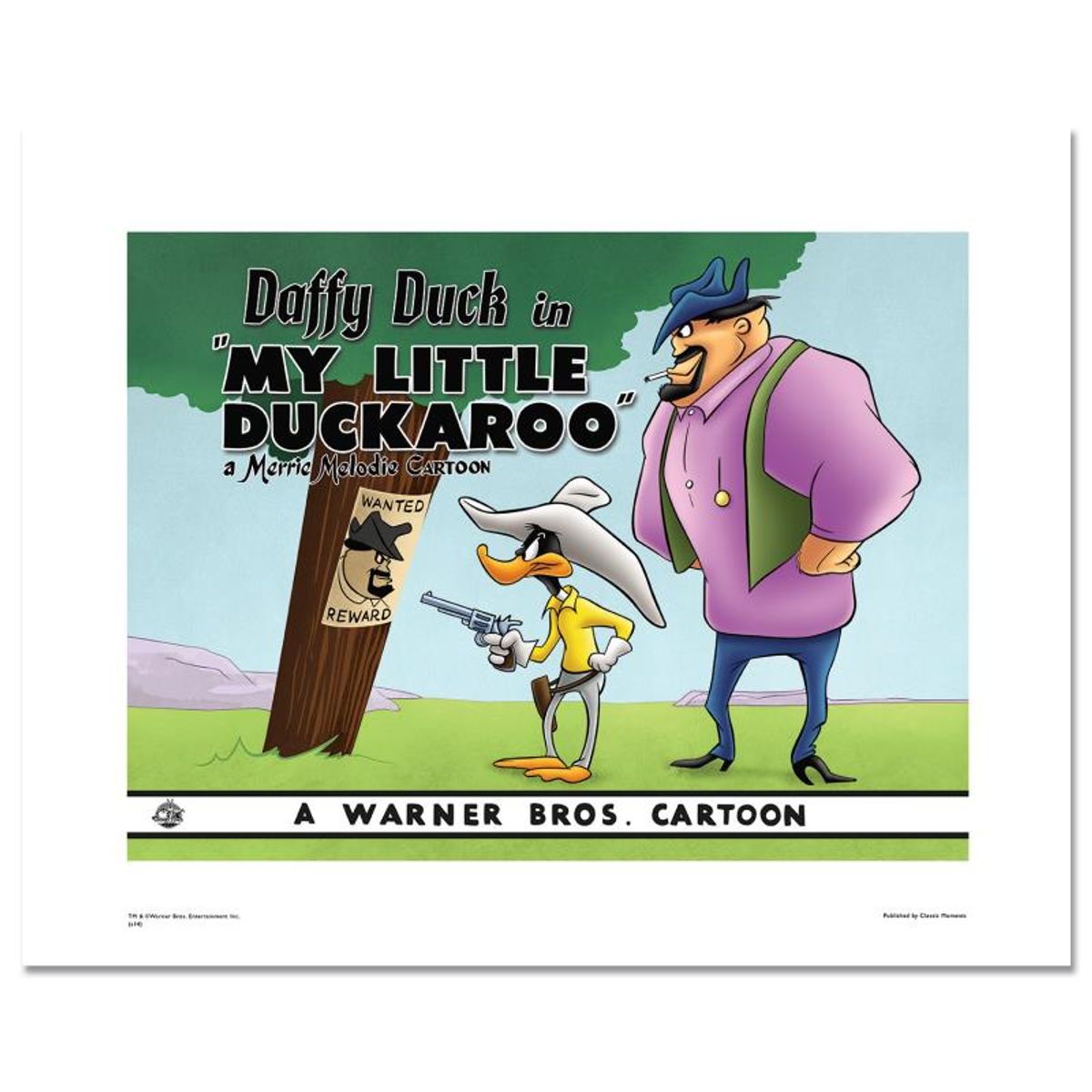 My Little Duckaroo Numbered Limited Edition Giclee from Warner Bros. with Certificate of Authenticity.