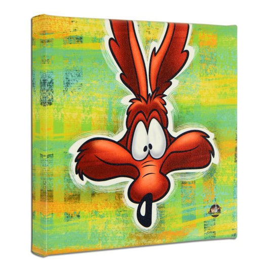 Looney Tunes, "Wile E. Coyote" Numbered Limited Edition on Canvas with COA. This piece comes Gallery Wrapped.