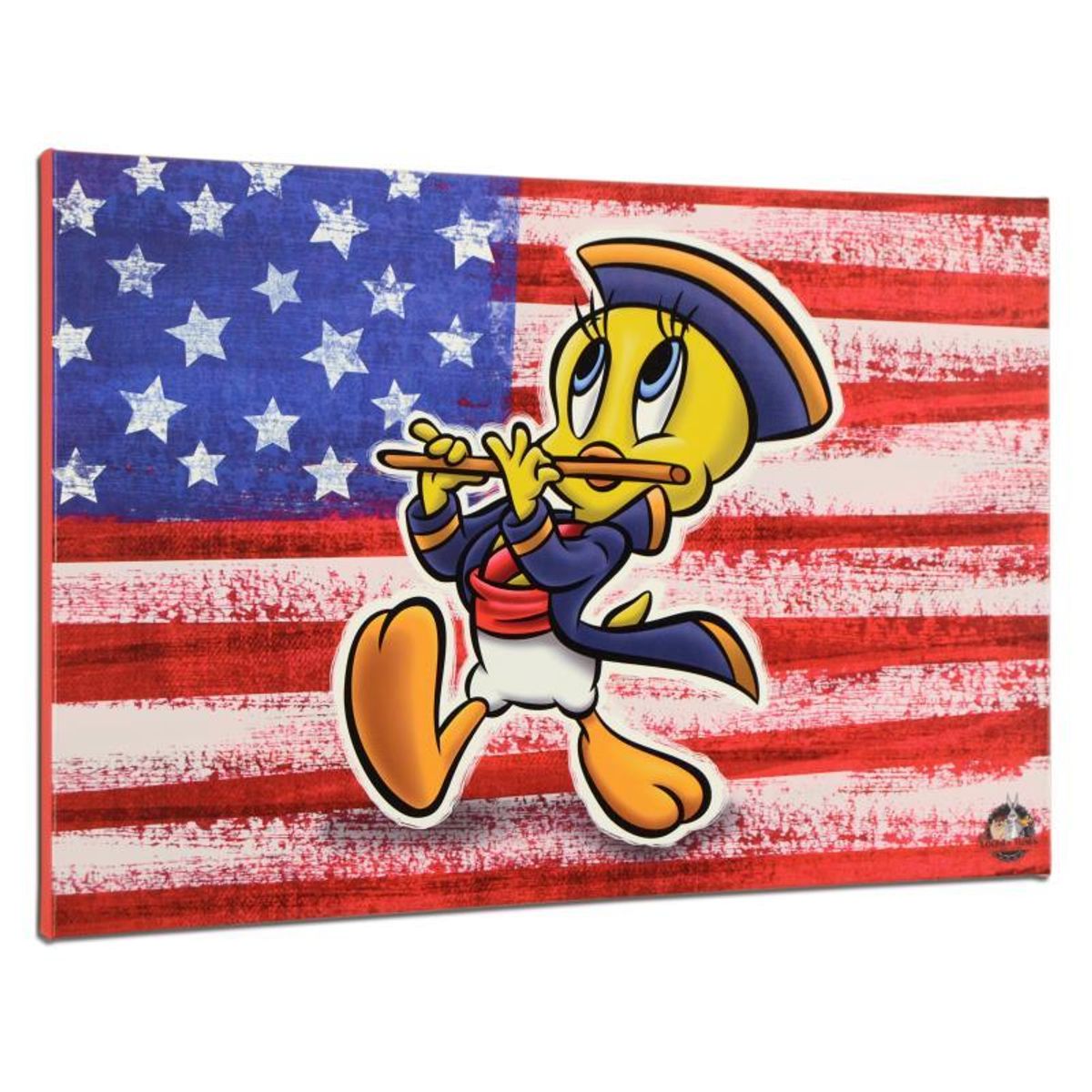 Looney Tunes, "Patriotic Series: Tweety" Numbered Limited Edition on Canvas with COA. This piece comes Gallery Wrapped.