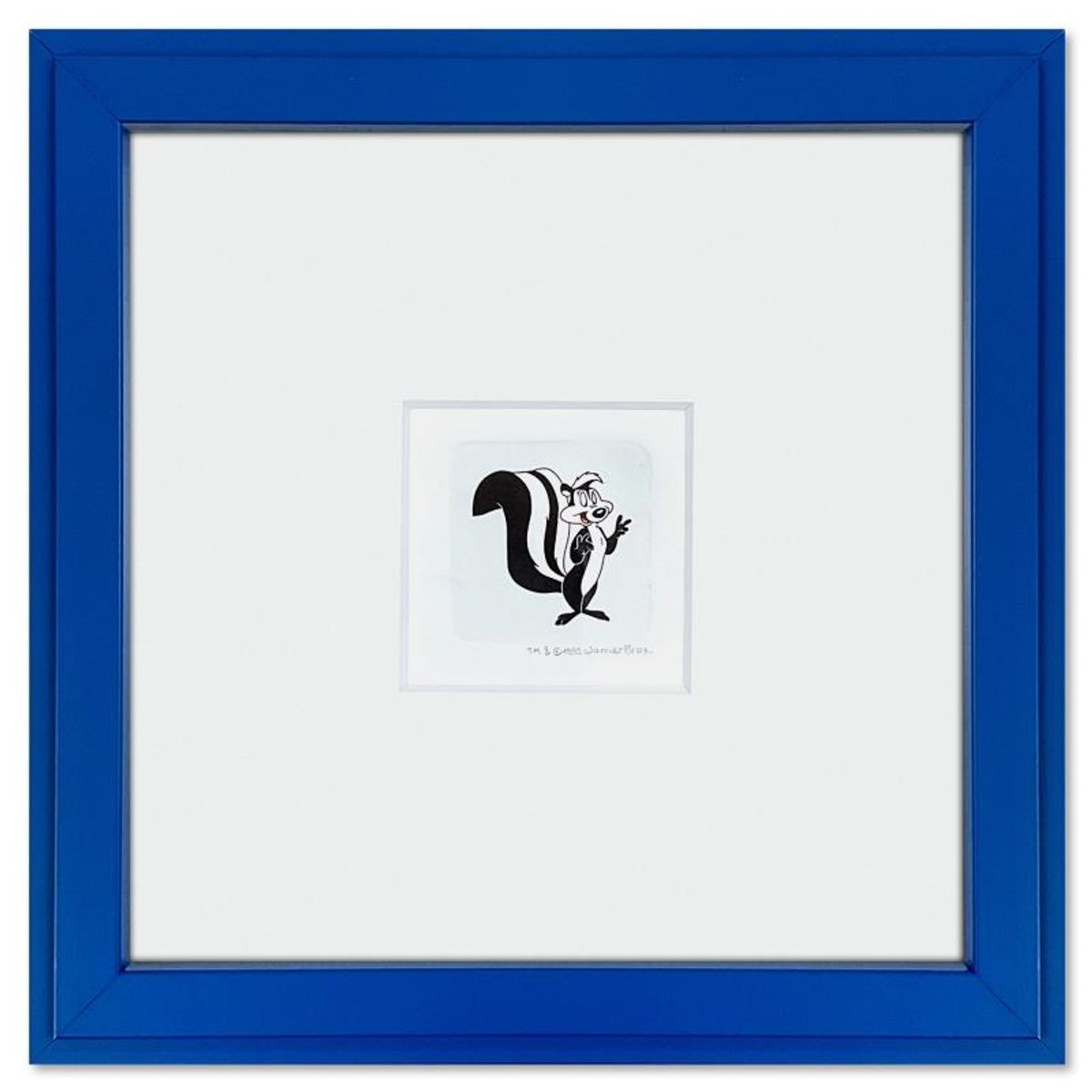 Pepe le Pew Framed Limited Edition Etching with Hand Tinted Color from Warner Bros., Numbered with Letter of Authenticity