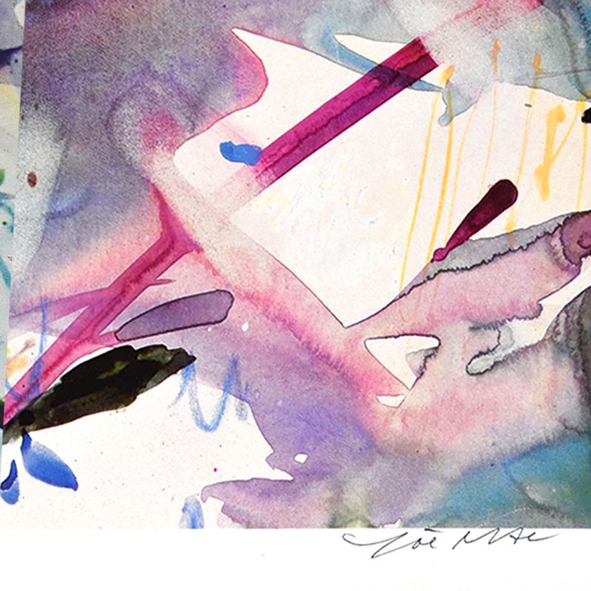 Zoe Mac, "Brooks Delight" Limited Edition Lithograph, Numbered and Hand Signed with Letter of Authenticity.