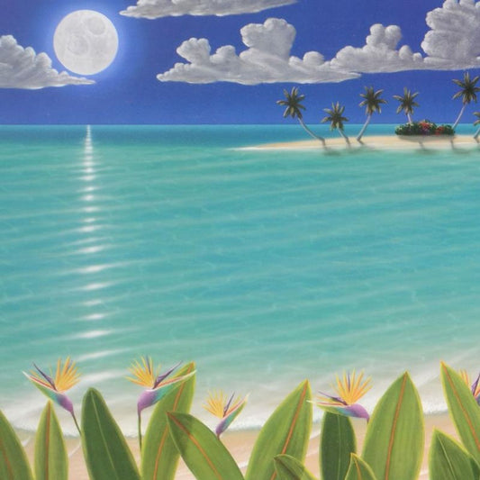 Dan Mackin, "Birds In The Moonlight" Limited Edition Lithograph, Numbered and Hand Signed with Letter of Authenticity.