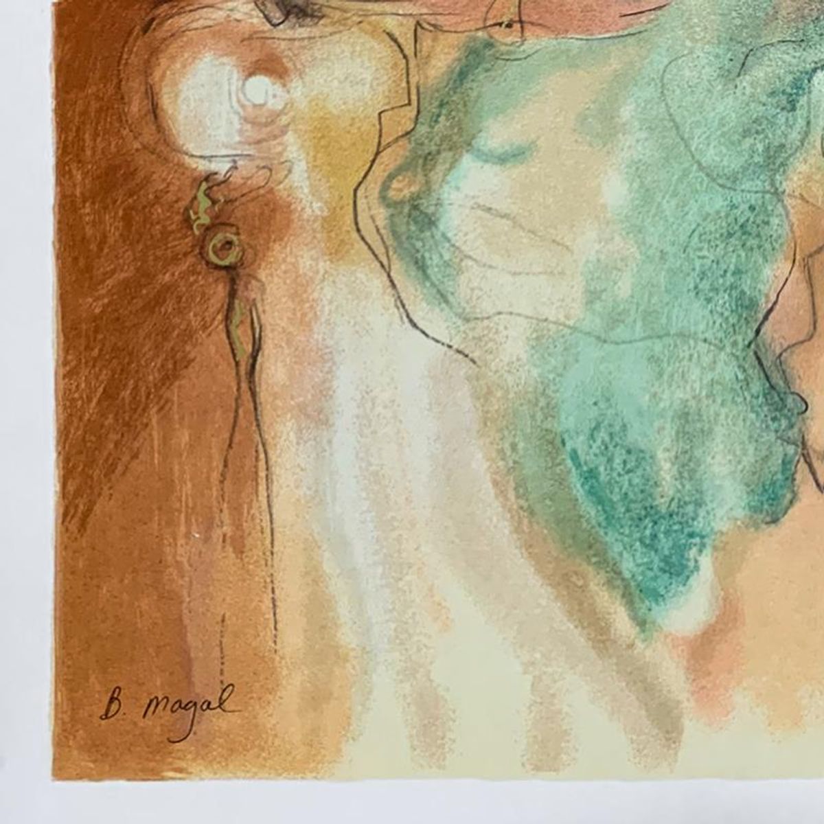 Batia Magal, "Aristocrats" Hand Signed Limited Edition Serigraph on Paper with Letter of Authenticity.