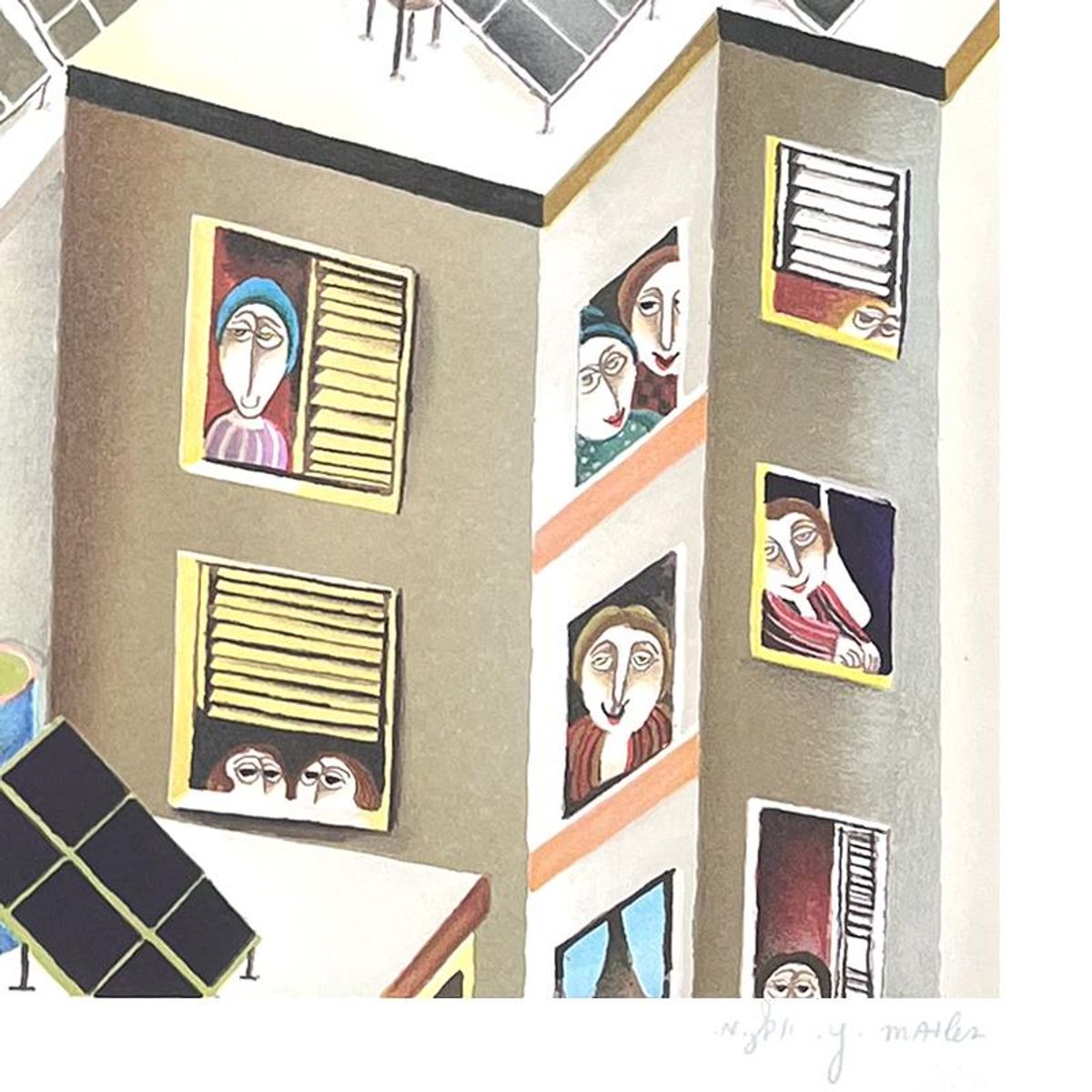 Yuval Mahler, Limited Edition Serigraph, Hand Signed and Numbered with Letter of Authenticity.