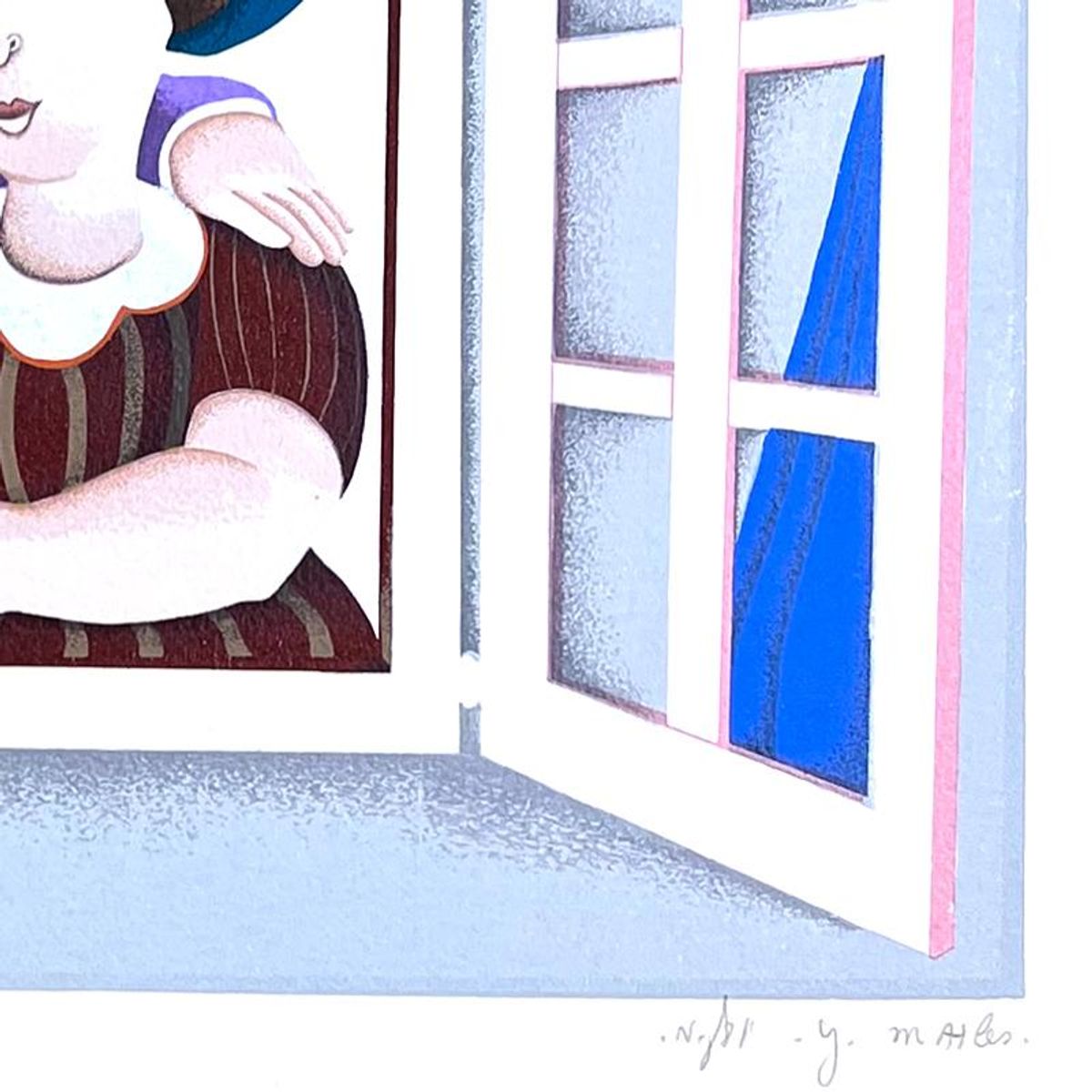 Yuval Mahler, Limited Edition Serigraph, Hand Signed and Numbered with Letter of Authenticity.