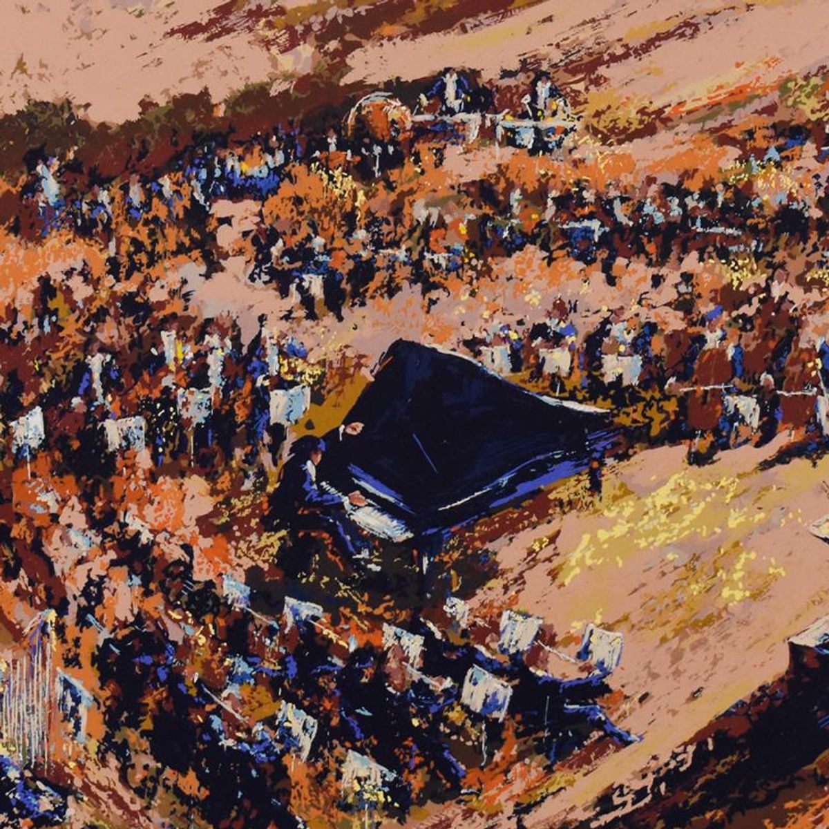 Mark King (1931-2014), "Concerto" Limited Edition Serigraph, Numbered and Hand Signed with Letter of Authenticity.