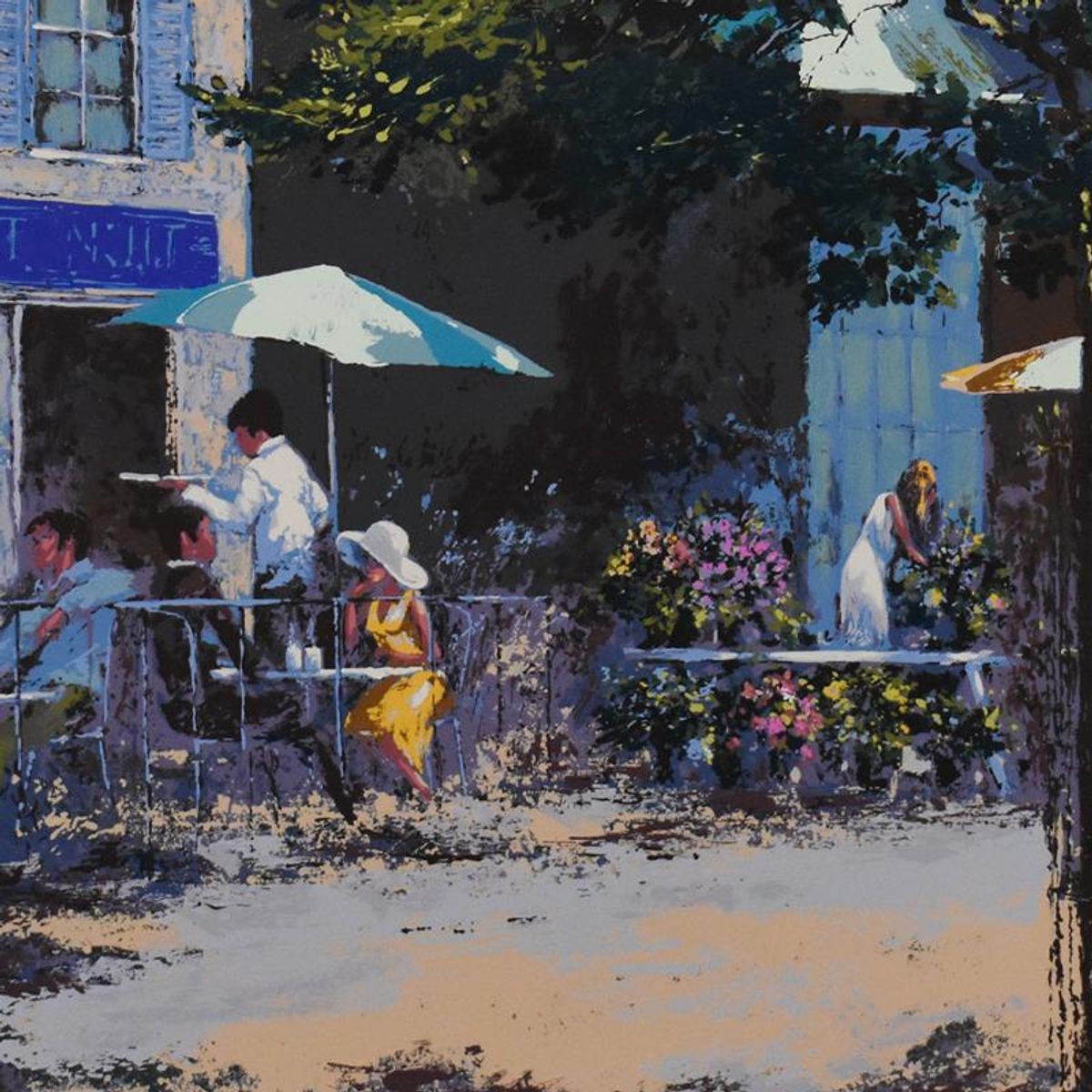Mark King (1931-2014), "Jour et Nuite" Limited Edition Serigraph, Numbered and Hand Signed with Letter of Authenticity.