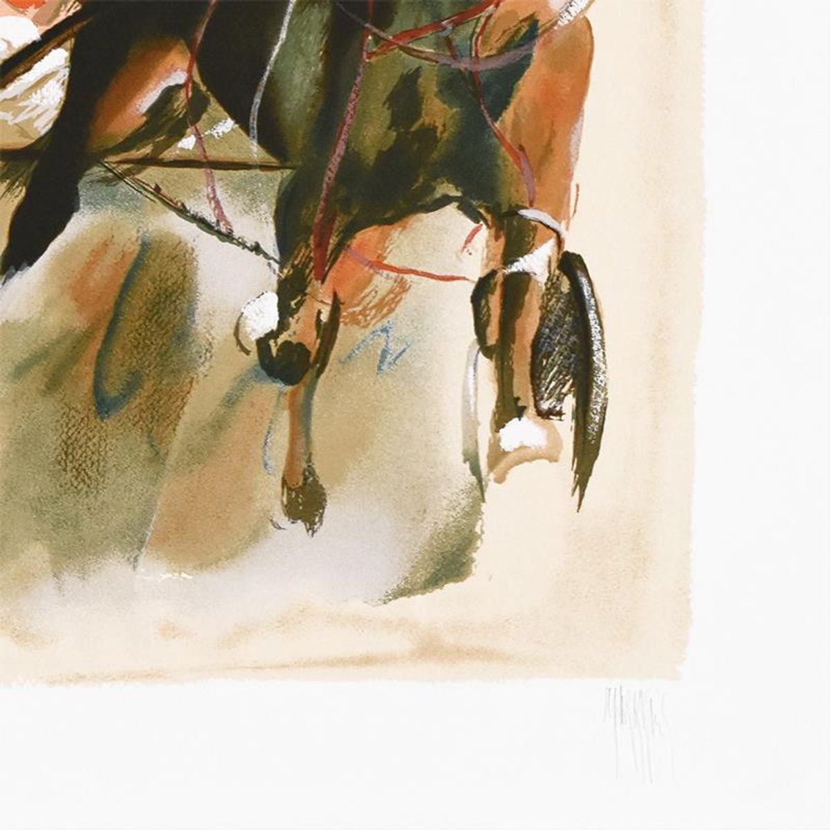 Mark King (1931-2014), "Pacer" Limited Edition Serigraph, Numbered and Hand Signed with Letter of Authenticity. (Disclaimer)