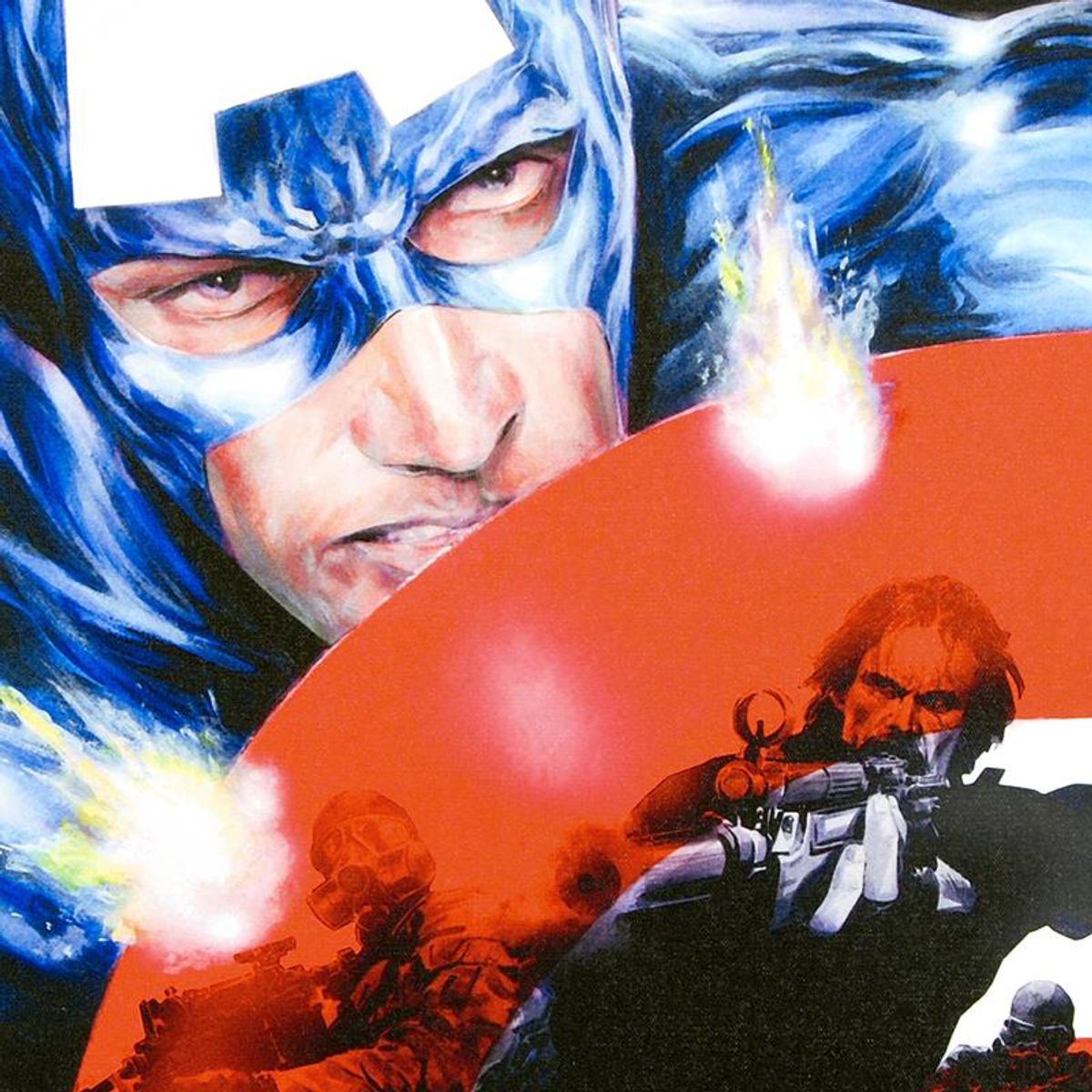 Marvel Comics, "Captain America #37" Numbered Limited Edition Canvas by Jackson Guice with Certificate of Authenticity.