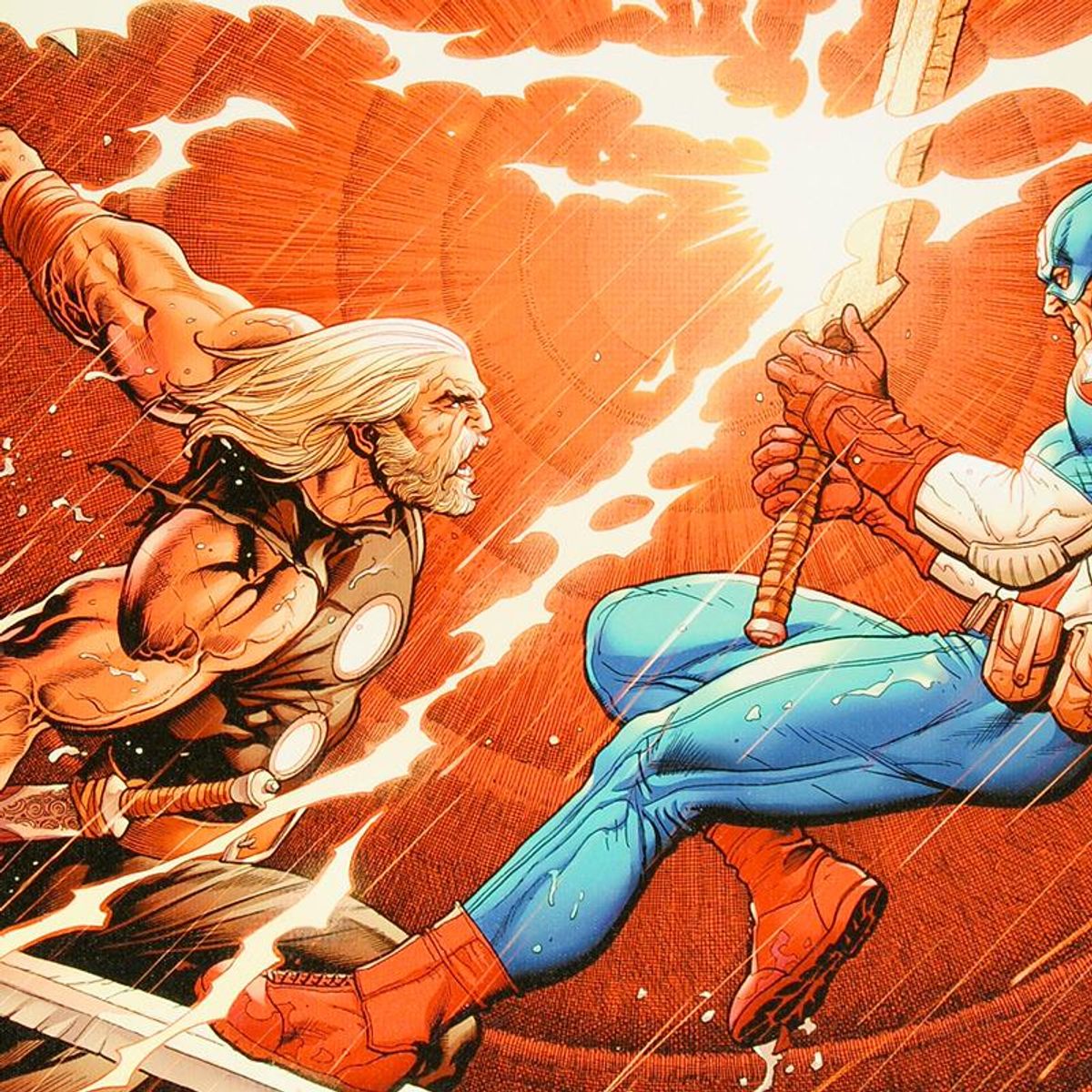Marvel Comics, "Ultimate New Ultimates #4" Numbered Limited Edition Canvas by Frank Cho with Certificate of Authenticity.