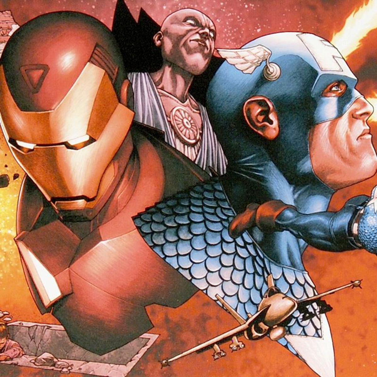 Marvel Comics, "Civil War #1" Numbered Limited Edition Canvas by Steve McNiven with Certificate of Authenticity.