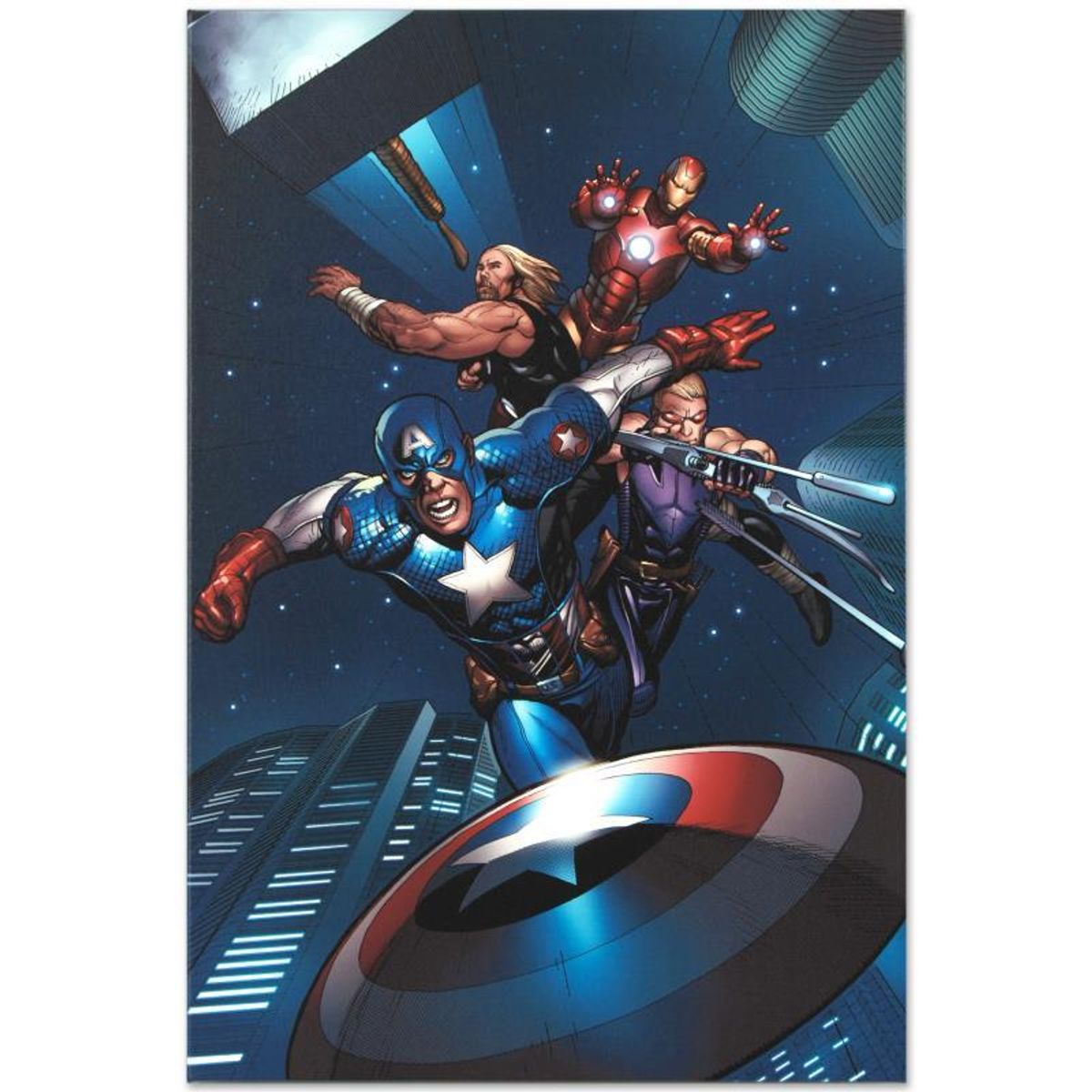Marvel Comics "Ultimate New Ultimates #5" Numbered Limited Edition Giclee on Canvas by Frank Cho with COA.