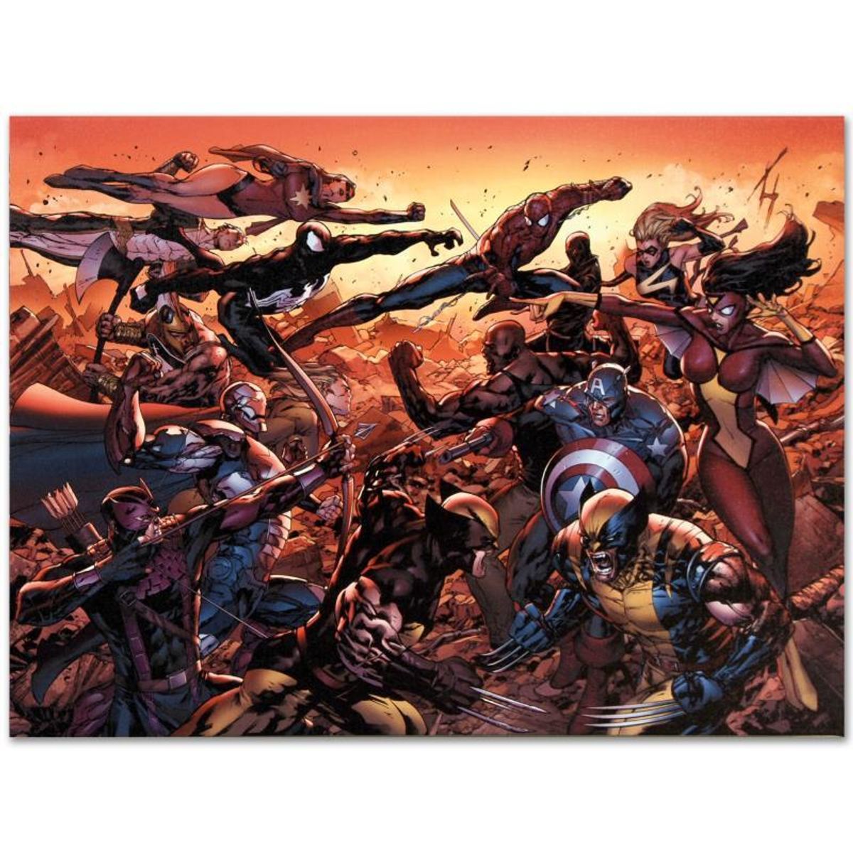 Marvel Comics "New Avengers #50" Numbered Limited Edition Giclee on Canvas by Billy Tan with COA.
