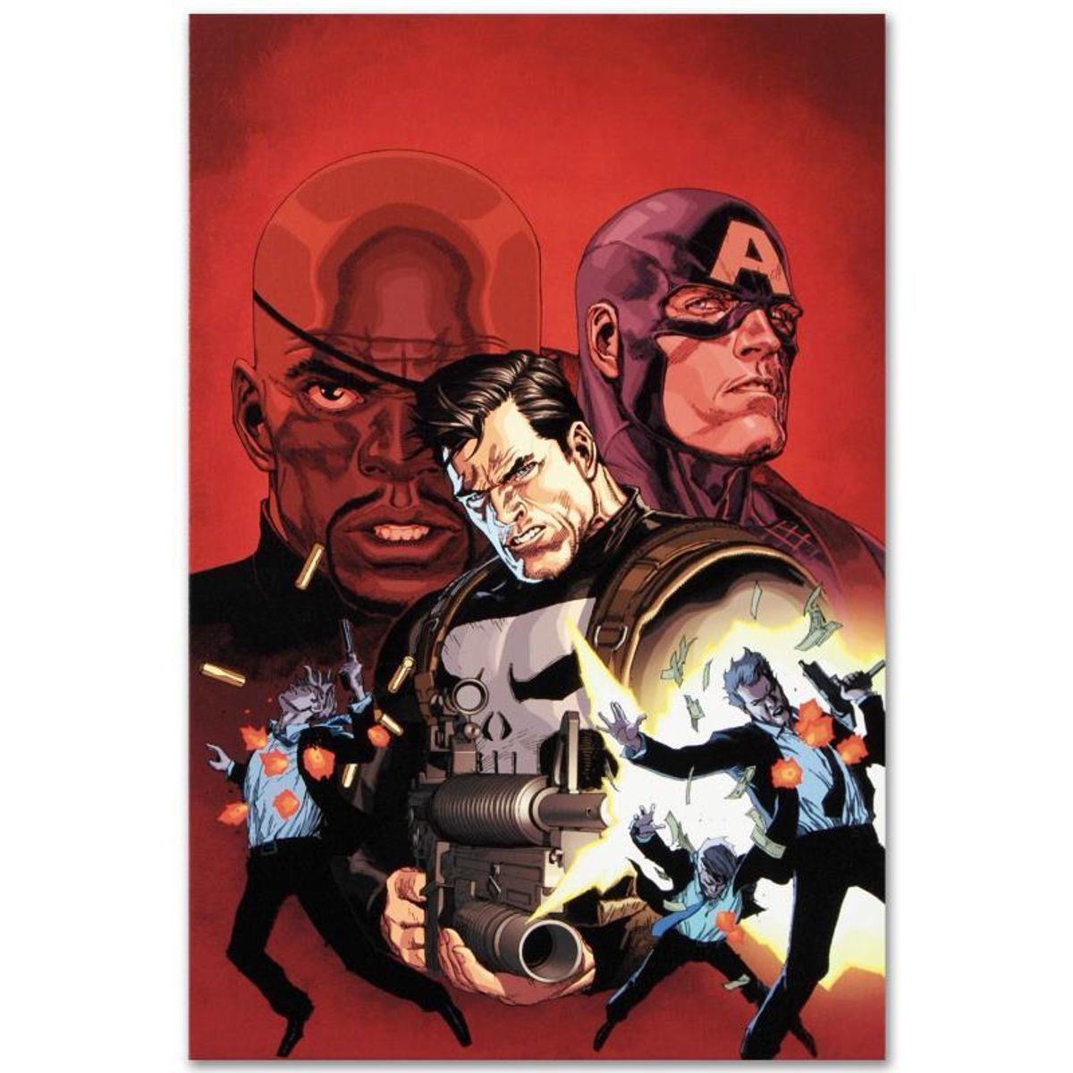 Marvel Comics "Ultimate Avengers #1" Numbered Limited Edition Giclee on Canvas by Leinil Francis Yu with COA.