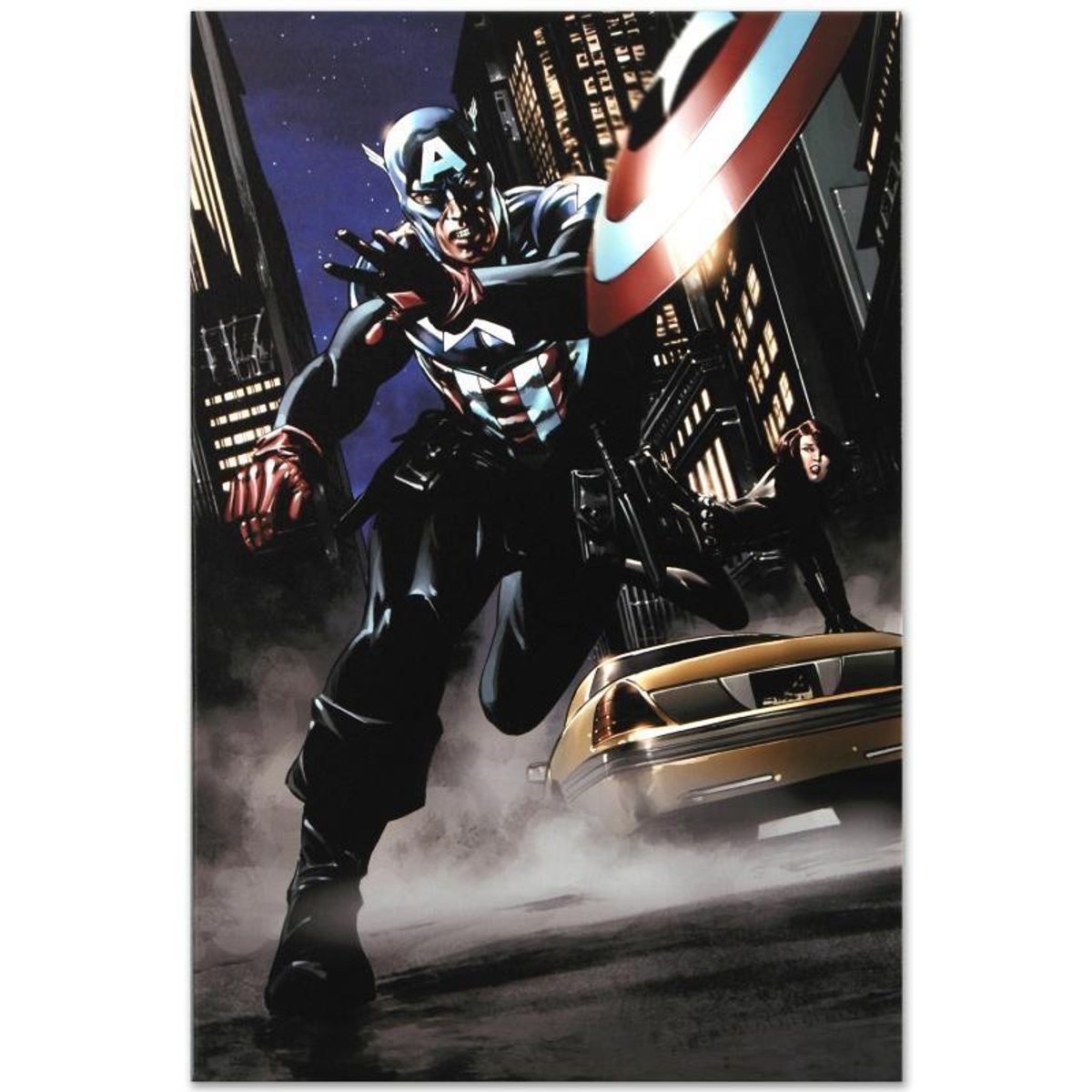 Marvel Comics "Captain America #34" Numbered Limited Edition Giclee on Canvas by Steve Epting with COA.