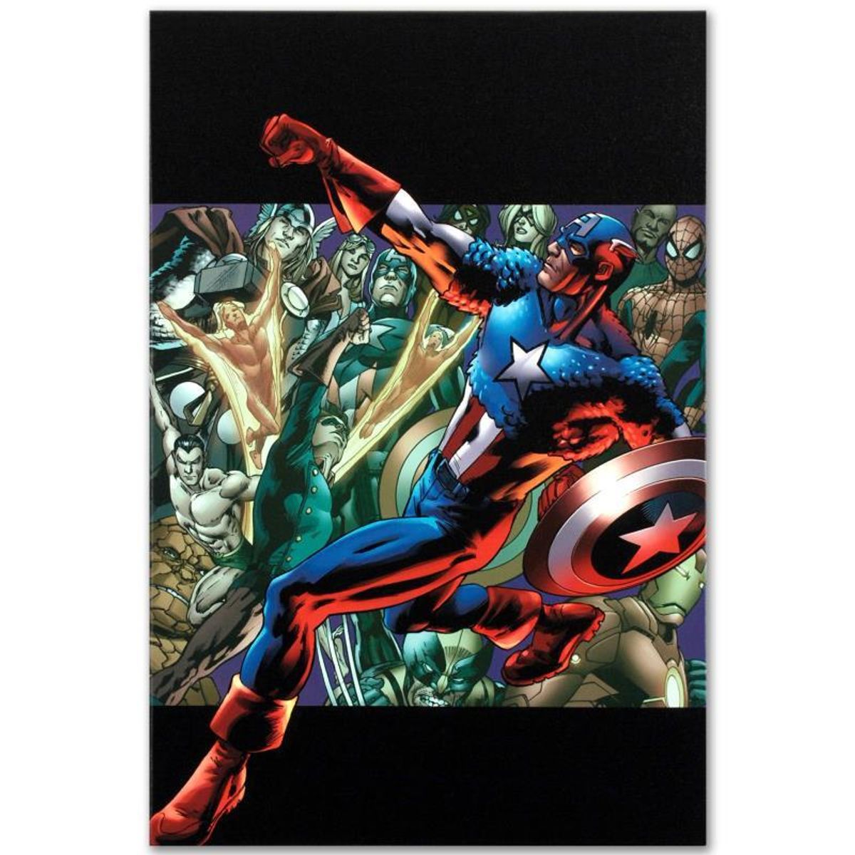 Marvel Comics "Captain America: Man Out of Time #5" Numbered Limited Edition Giclee on Canvas by Bryan Hitch with COA.