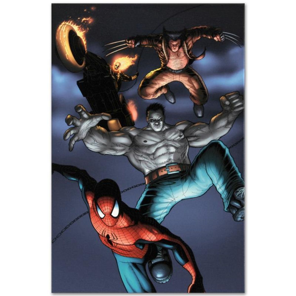 Marvel Comics "Fear Itself: Fearsome Four #2" Numbered Limited Edition Giclee on Canvas by Simon Bisley with COA.