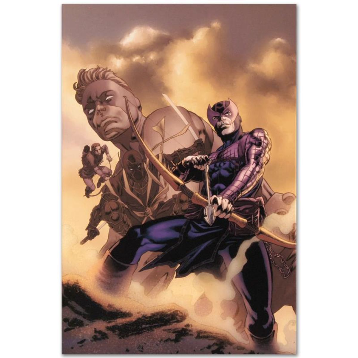 Marvel Comics "Hawkeye: Blindside #4" Numbered Limited Edition Giclee on Canvas by Mike Perkins with COA.