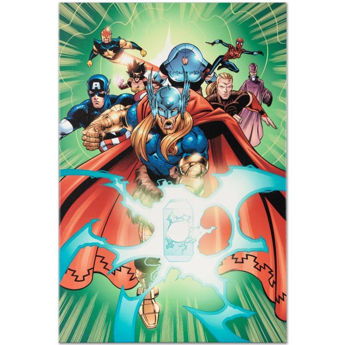 Marvel Comics "Last Hero Standing #5" Numbered Limited Edition Giclee on Canvas by Patrick Olliffe with COA.