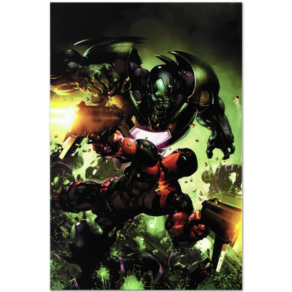 Marvel Comics "Deadpool #3" Numbered Limited Edition Giclee on Canvas by Clayton Crain with COA.