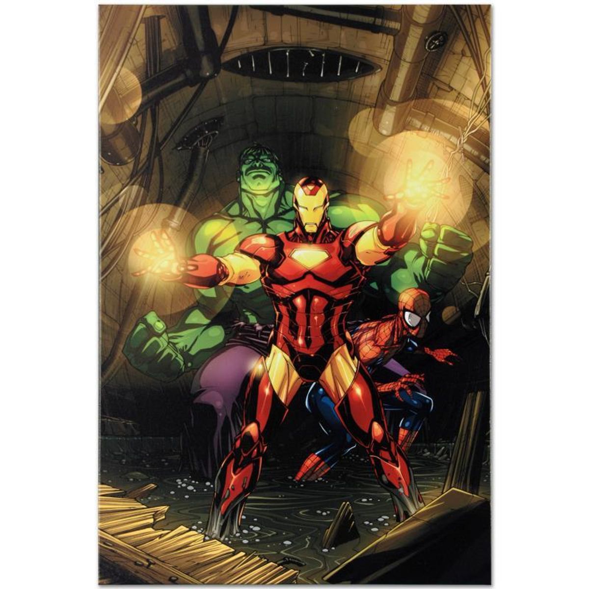 Marvel Comics "Secret Invasion #7" Numbered Limited Edition Giclee on Canvas by Leinil Francis Yu with COA.