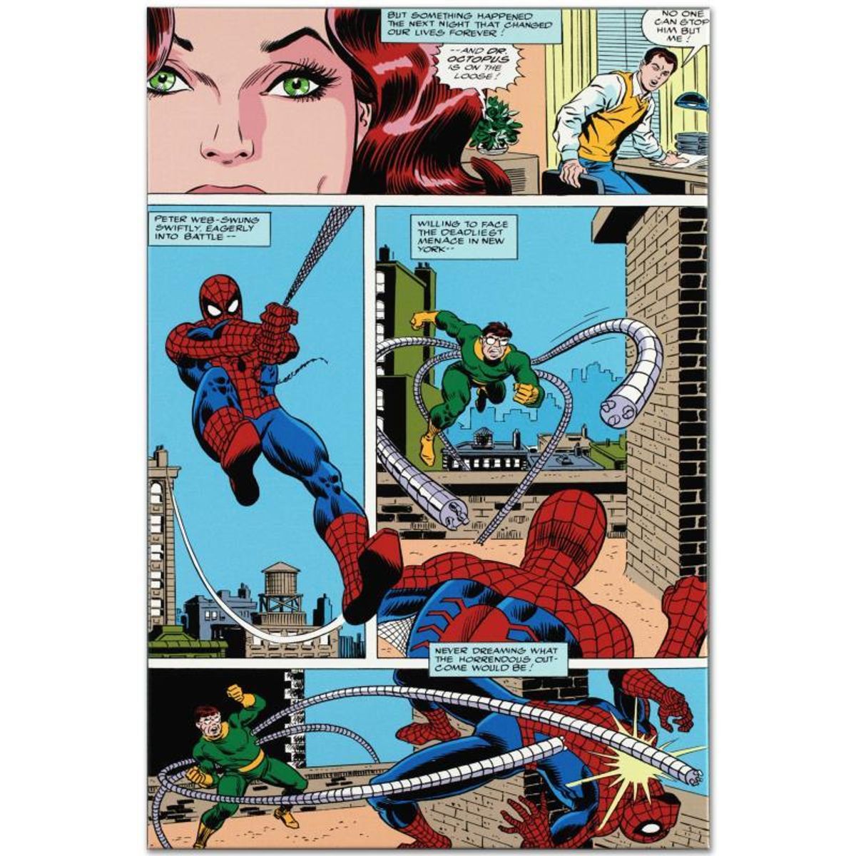 Marvel Comics "Amazing Spider-Man #90" Numbered Limited Edition Giclee on Canvas by John Romita Sr. with COA.
