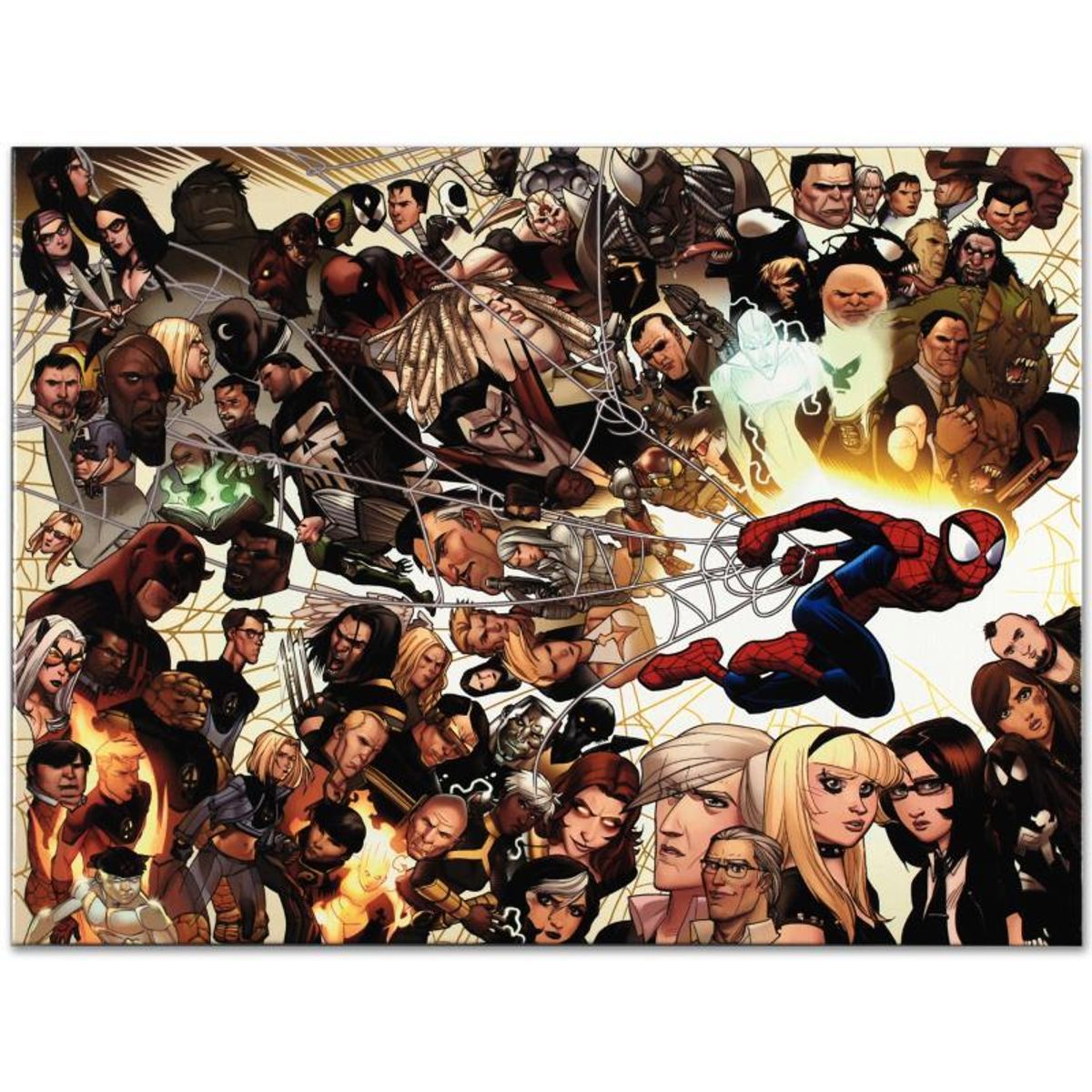 Marvel Comics "Ultimate Spider-Man #150" Numbered Limited Edition Giclee on Canvas by David Lafuente with COA.