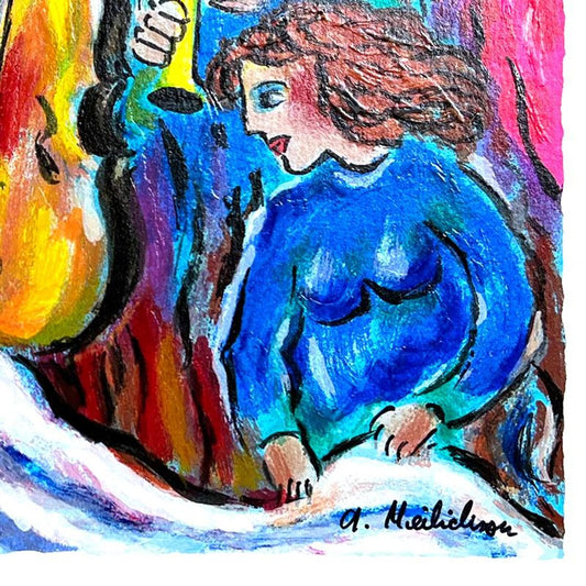 Alex Meilichson, "Wedding Vows" Hand Signed, Numbered Limited Edition Serigraph with Letter of Authenticity.