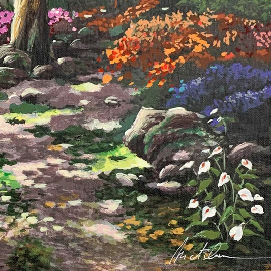 Anatoly Metlan, "Rays of Sunshine" Hand Signed Limited Edition Serigraph on Canvas with Letter of Authenticity.