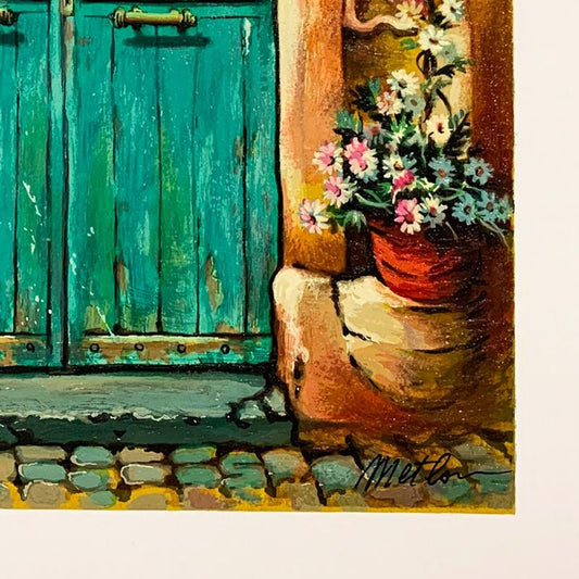 Anatoly Metlan, "House No. 38" Hand Signed Limited Edition Serigraph on Paper with Letter of Authenticity.