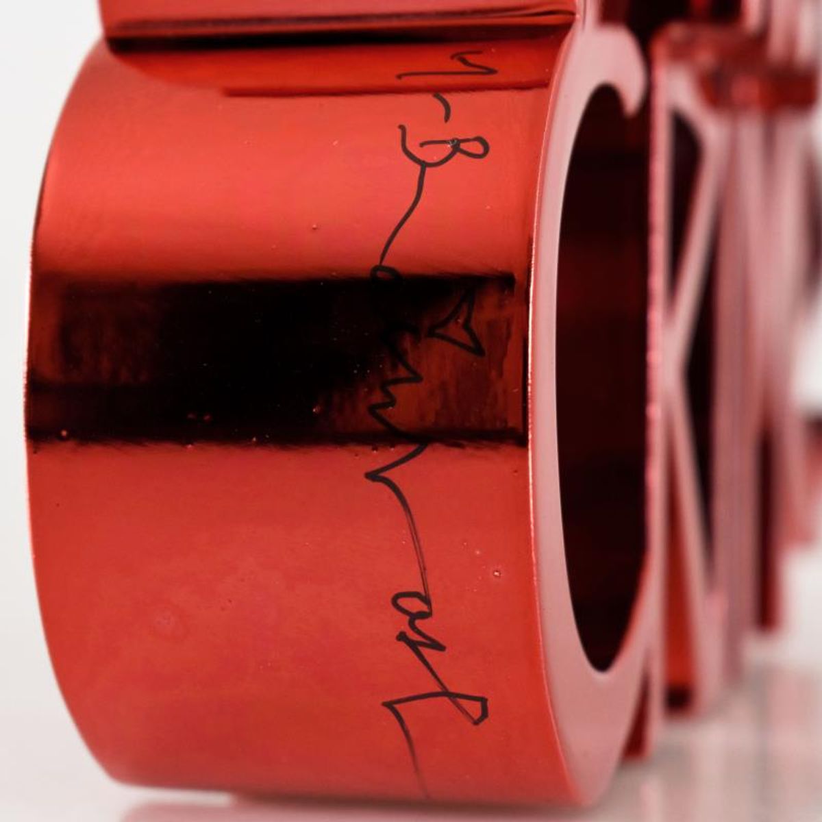 Mr. Brainwash, "Art Is Not a Crime (Chrome Red)" Limited Edition Resin Sculpture, Numbered and Hand Signed with Certificate of Authenticity.