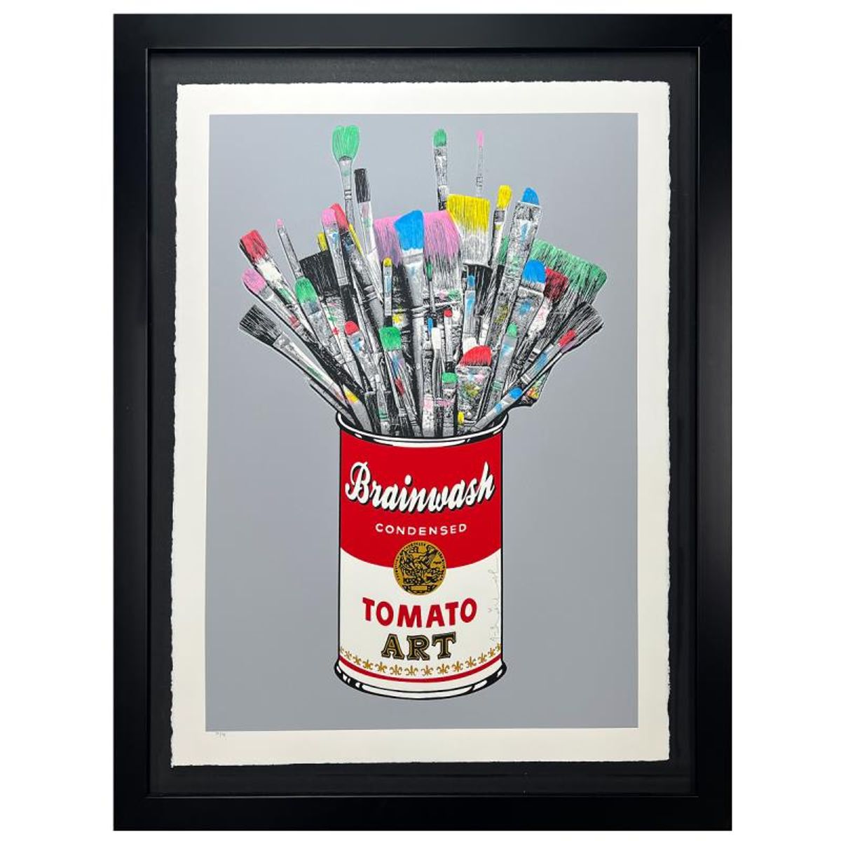 Mr. Brainwash, "Tomato Pop Matching Set" 6 Framed Limited Edition Hand-Finished Silk Screens. Hand Signed and Certificate of Authenticity.