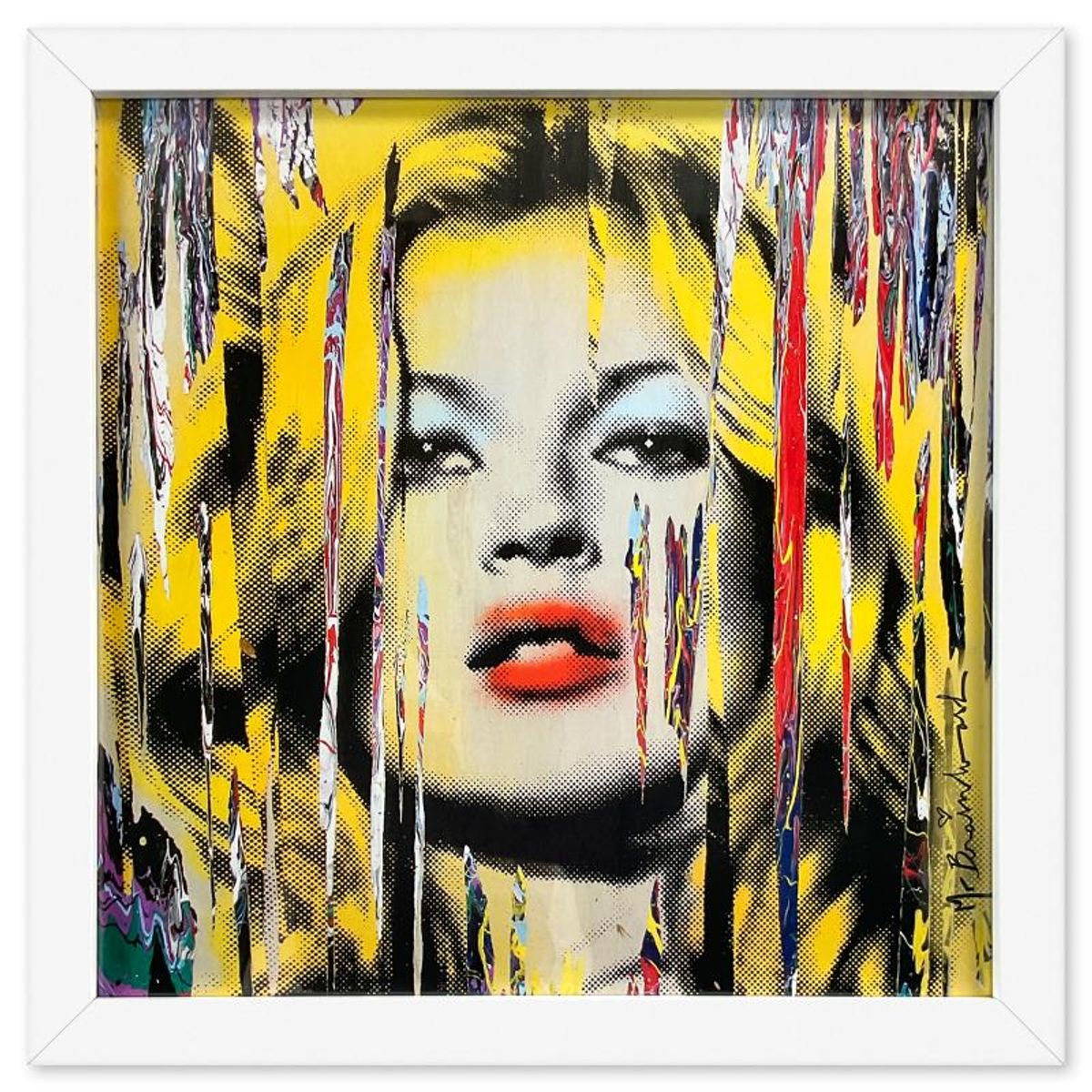 Mr. Brainwash, Custom Framed Plate Signed Offset Lithograph.