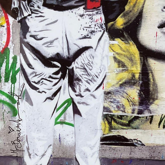 Mr. Brainwash, Custom Framed Plate Signed Offset Lithograph.