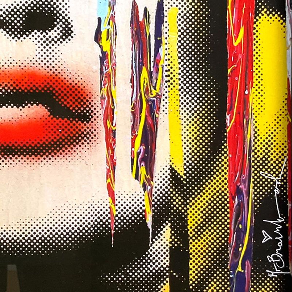 Mr. Brainwash, Custom Framed Plate Signed Offset Lithograph.