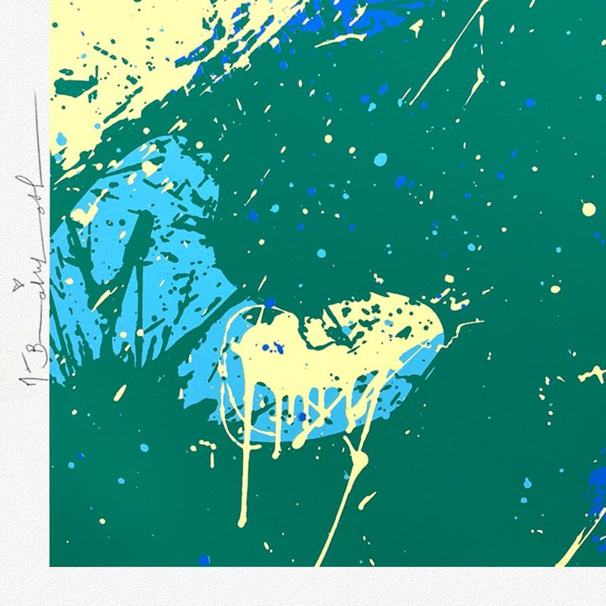 Mr. Brainwash, "Camo Splash D" Framed Limited Edition Silk Screen, Hand Signed with Certificate of Authenticity.