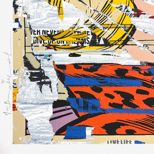 Mr. Brainwash, "You Drive Me Crazy" Framed Limited Edition Silk Screen, Hand Signed with Certificate of Authenticity.